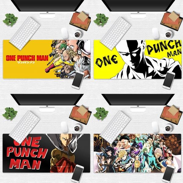 

mouse pads & wrist rests one-punch man punch anime lapgaming mice mousepad desk table protect game office work mat pad non-slip cushion