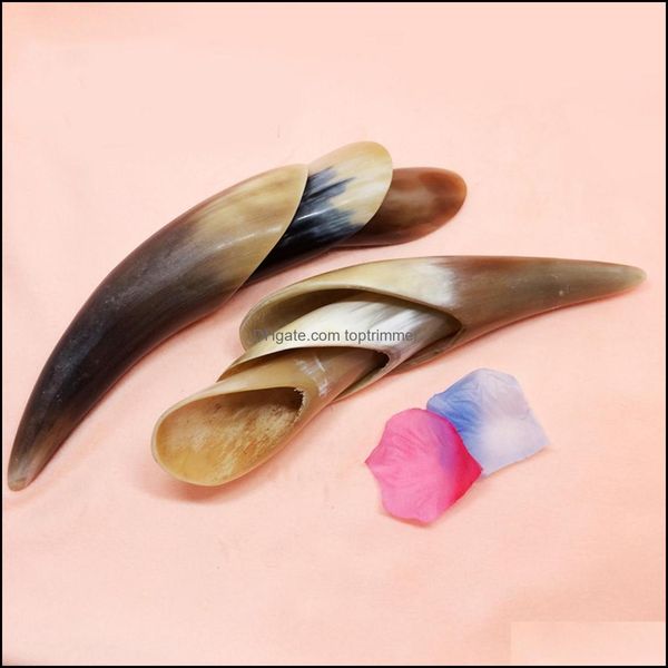 

face masr health & beauty1pc natural handmade spa cattle horn board guasha tools for mas relaxing drop delivery 2021 ndcg3