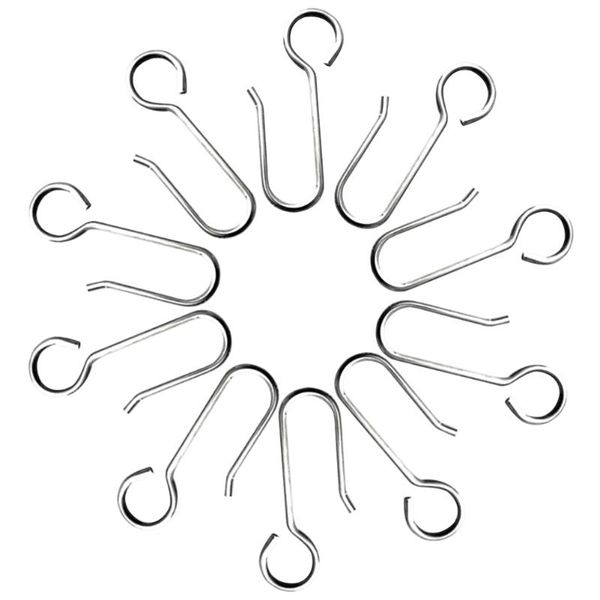 

hooks & rails 100pcs clothing hanging pot hanger storage s shaped hook pan multipurpose steel plants jewelry kitchen closet organizer home