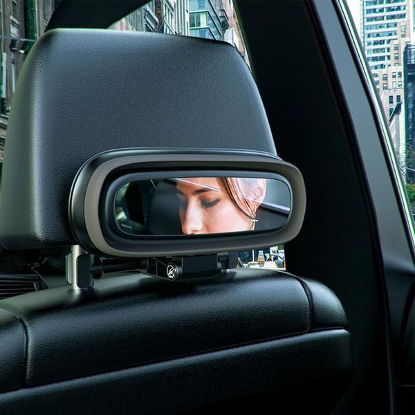 

car organizer 2 in 1car rear storage bag foldable elastic kid toys pouch pillow box with makeup mirror