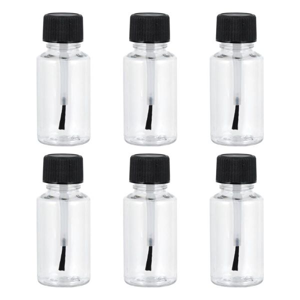 

storage bottles & jars 6pcs 20ml transparent nail polish dispenser