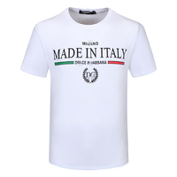 

7q2021 luxury men's t-shirt bermuda european hip-hop printed short-sleeved t-shirt summer new casual round neck cotton men's shirt, White;black