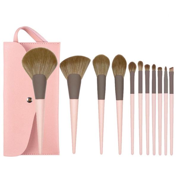 

makeup brushes 11pcs brush sets for foundation eyeshadow eyebrow smudge blush powder concealer contour cosmetic tool wholesale