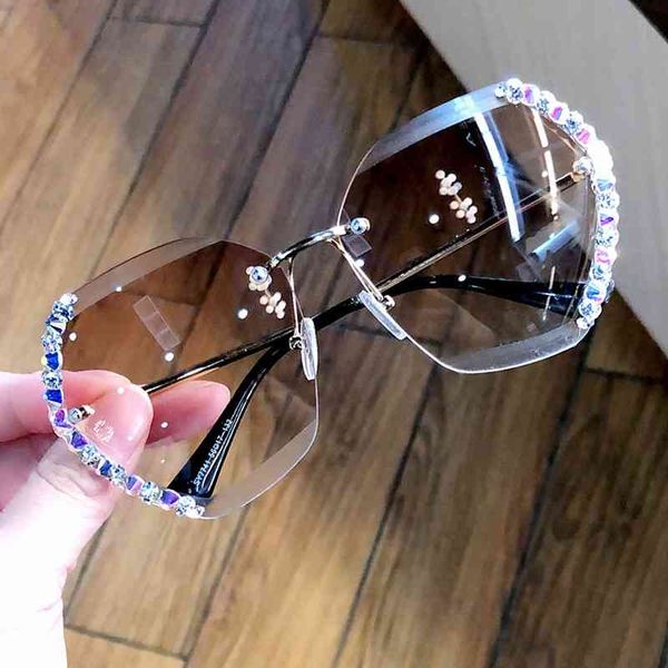 

70% off online store net red ins sunglasses women with diamond 9z63, White;black