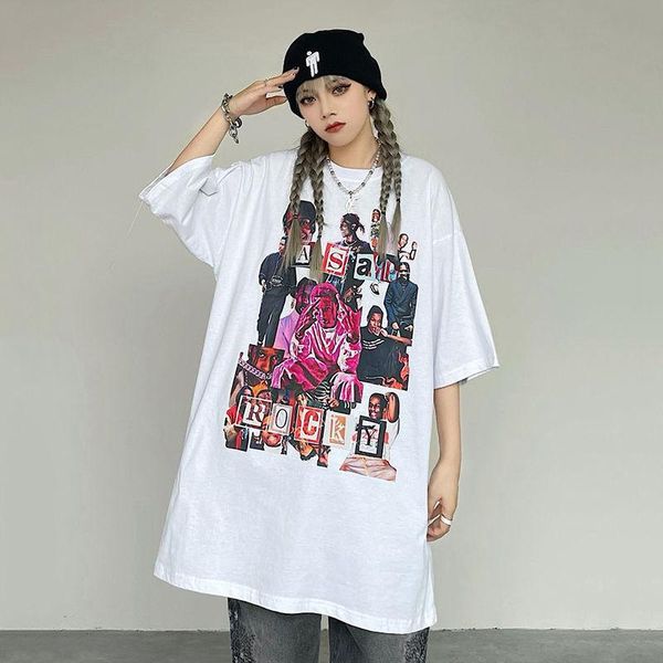 

men's t-shirts japanese ins t-shirt men anime cartoon design tee shirt homme summer short sleeve cotton vogue vintage style, White;black