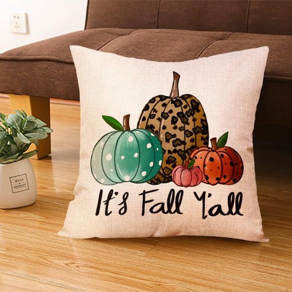 

pillow case halloween throw covers bat witch pillowcase cotton linen scary pumpkin cushion for sofa cover home decor