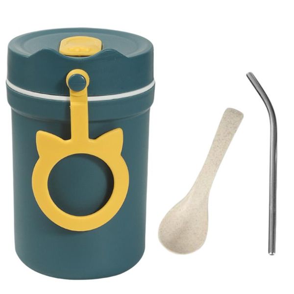 

water bottles 1 pc 330ml sealing bottle insulation bottle(with spoon and 304 straw)