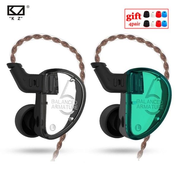

headphones & earphones kz as06 3ba balanced armature in ear earphone hifi running sport earplug headset zs10 ba10 zsx zst as16 zsn v90 vx