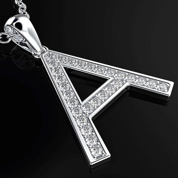 

HBP fashion luxury new a letter necklace Korean simple English Series creative pendant jewelry clavicle chain, Silver
