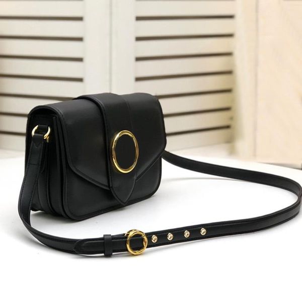 

leather women's flip high handbag 2021 25cm quality purse real black purse lmtqp
