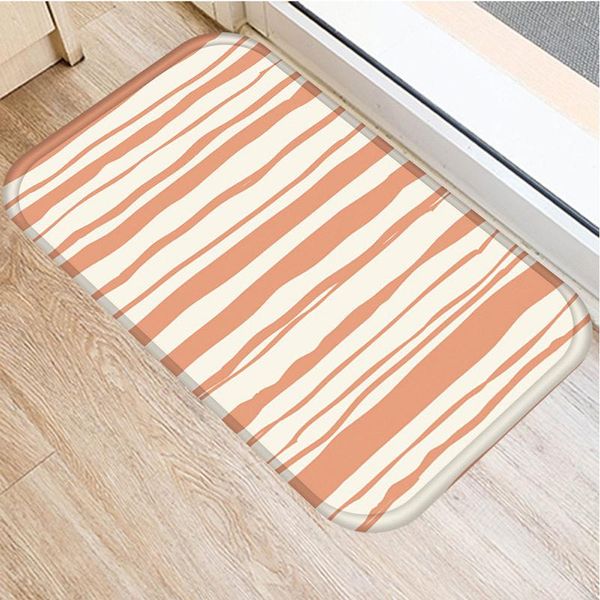 

carpets stripe flower dots anti-slip suede carpet doormat bathroom outdoor kitchen living room floor mat rug tapis salon rugs home bath
