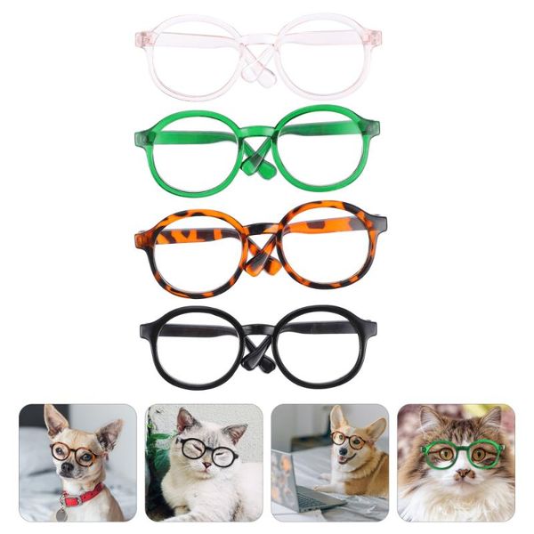 

cat costumes 4pcs transparent glasses pet sunglasses fashion cosplay