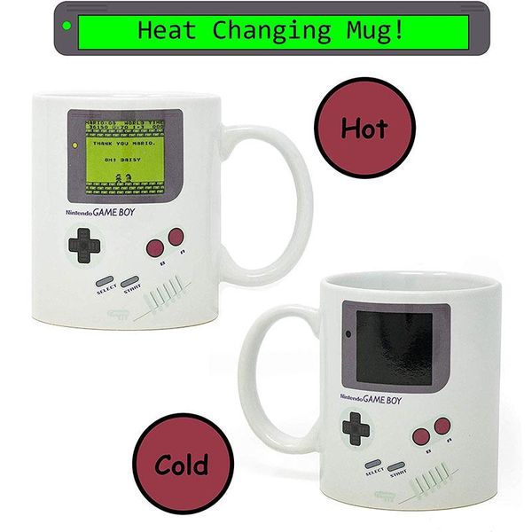 

mugs gameboy heat changing coffee mug classic video game themed games console ceramic retro travel tea cup gift for gamers fathers