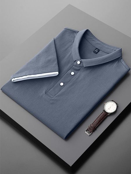 

men's t-shirts arrival mens shirt summer 2021 simple business casual lapel short sleeve t-shirt size xxl xxxl 4xl, White;black