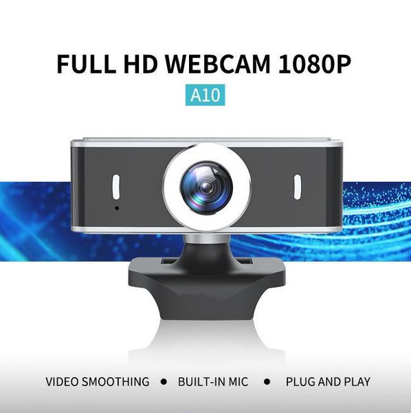 

a10 hd 1080p webcam usb web camera with microphone manual focus mini video camera for computer pc laprotatable webcamera