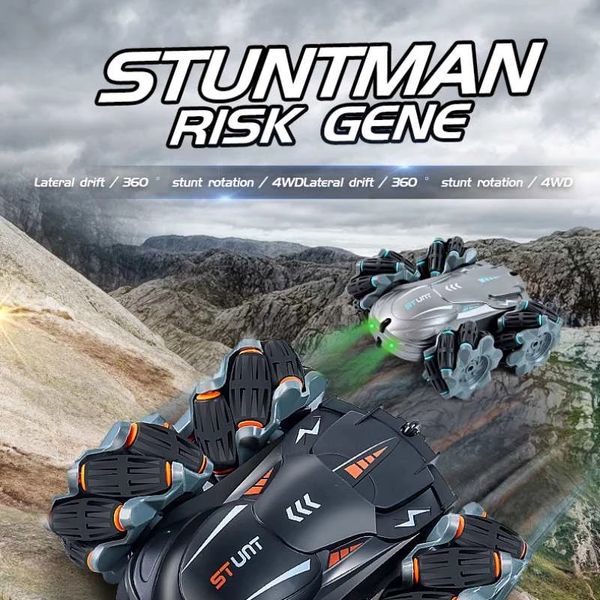 

2021 New 4WD RC Car 2.4G Drift Stunt 360 Degree Rotating Remote Controller Climbing Off-Road Racing Drift Cars Toy For Kid Boys