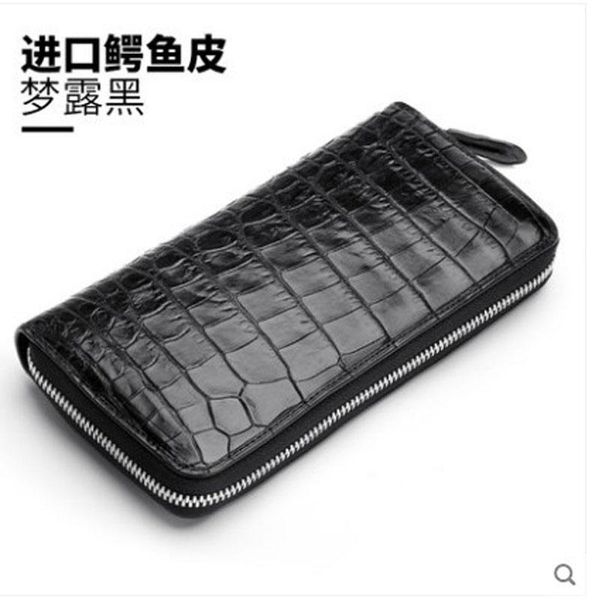 

evening bags hanlante crocodile leather wallet for women long handbag 2021 belly