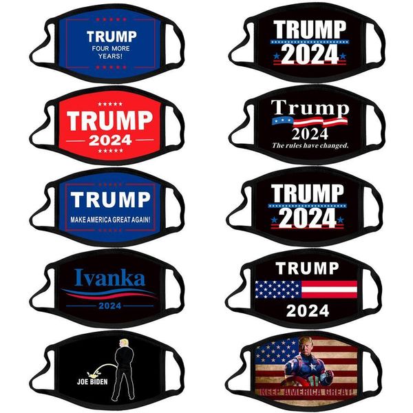 2024 Трамп избирательная маска Президентские выборы Трамп Маска для лица Взрослый Хлопковый пыль Доказательство Моющаяся дышащая маска 10 стилей