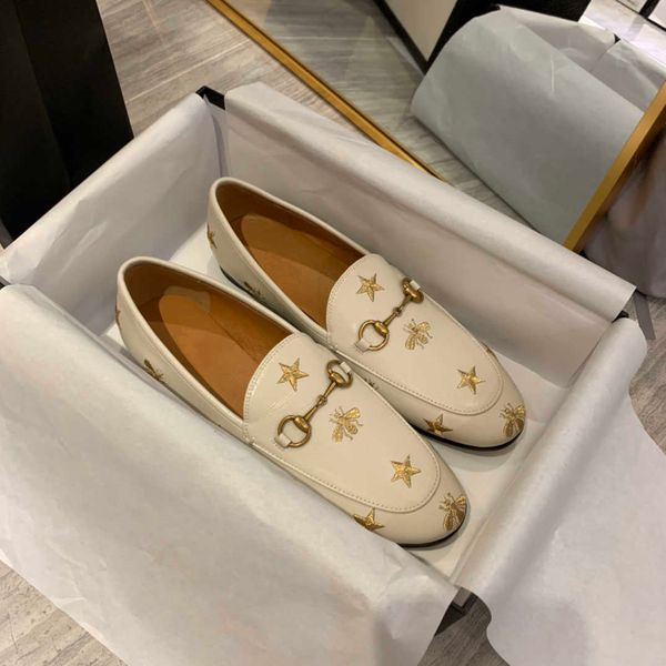 

jordaan loafer luxury designer casual shoes leather women classic fashion with box size 35-40, Black