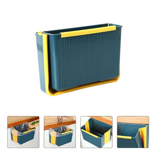 

storage baskets kitchen trash can cabinet door hanging garbage bin car waste