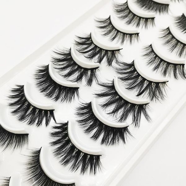 

false eyelashes 10 pairs of mixed thick exaggerated 3d stereo multi-layer simulation curly lashes make up