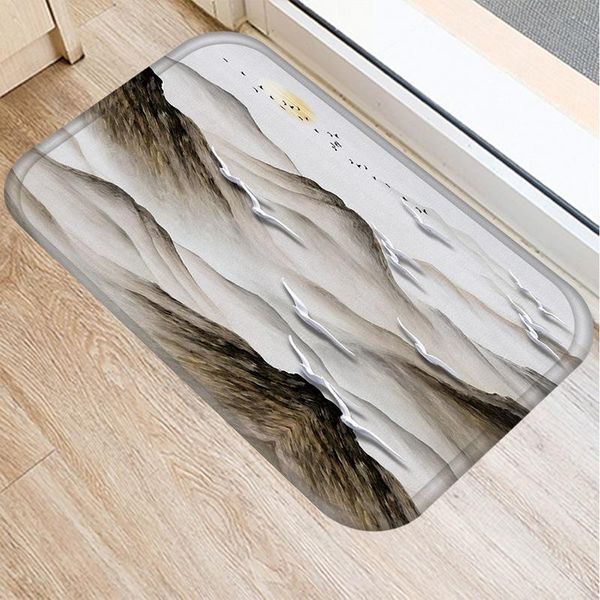 

cushion/decorative pillow mountains living room art doormat bathroom non-slip carpet kitchen clean rug can diy custom your logo image waterp