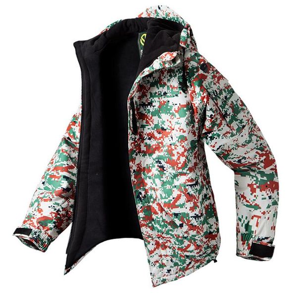 

men's jackets edition southplay waterproof 10,000mm winter season warming light red military jacket, Black;brown
