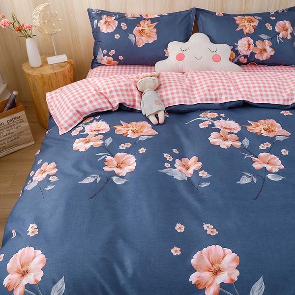 

bedding sets skin-friendly cotton four-piece set imitation luxury sheet duvet cover pillowcase