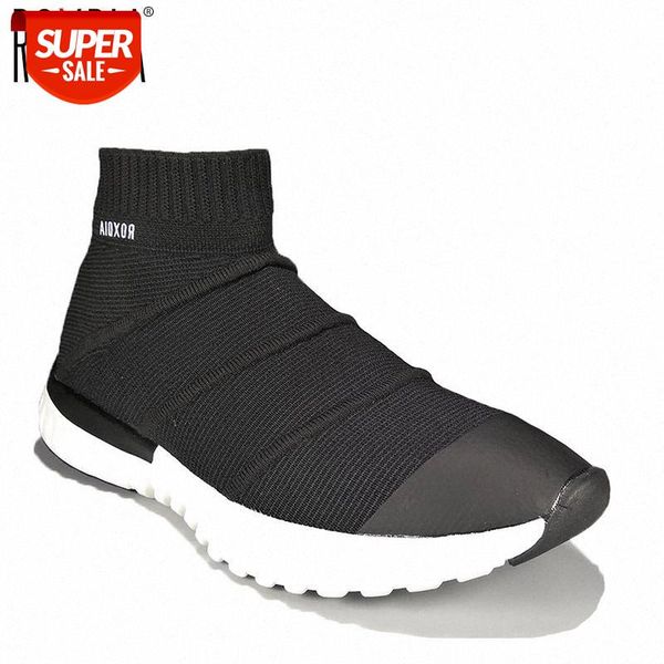 

roxdia brand casual shoes men fashion sneakers men mesh breathable slip-on flats for man plus size 39-46 rxm075 #t43a