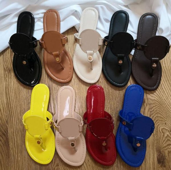 

slippers 2022 women flip flops genuine leather flat sandels for summer 35-43 no box, Black