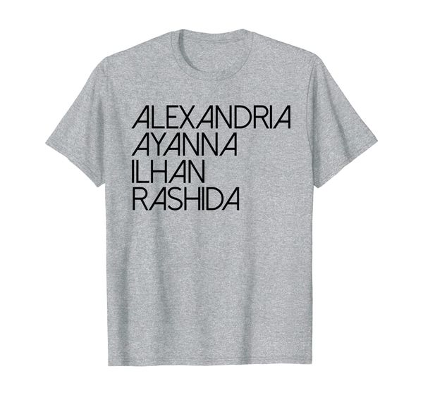 

squad goals aoc rashida tlaib ilhan omar ayanna pressley t-shirt, White;black