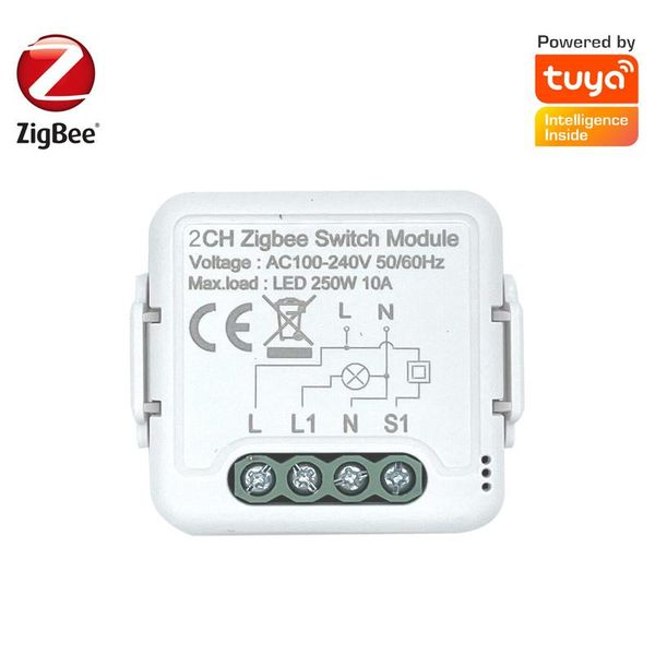

smart home control tuya zigbee 3.0 module switch hands-voice and wireless remote breaker for diy device works with alexa