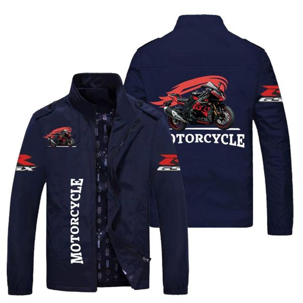 

men's jackets coat motorcycle logo printing casual jacket windbreaker harajuku slim fashion racing, Black;brown