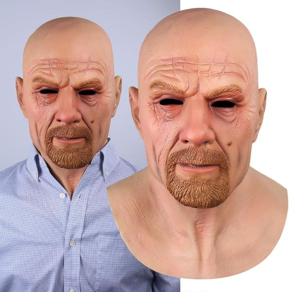 

party masks walter white latex mask breaking bad professor mr. realistic costume halloween masquerade cosplay props