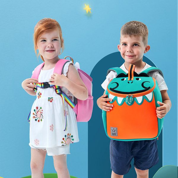 

pink 3d unicorn school bags for girls kindergarten kids school backpacks with handle cute animals schoolbag mochila escolar