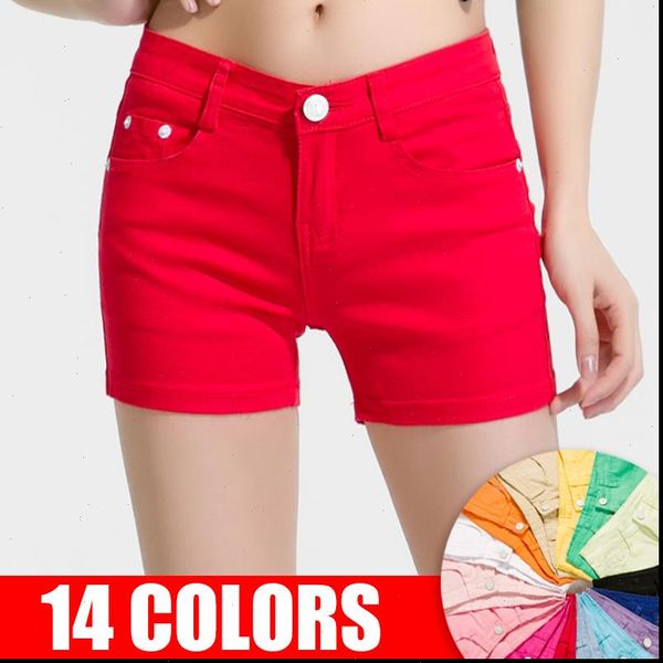 

karsany white jean shorts women summer elastic mini short pants female casual shorts women denim short jeans womens summer, White;black