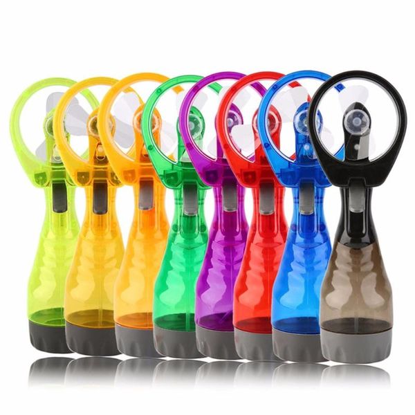 

electric fans cooling mini portable water spray cooler handheld fan