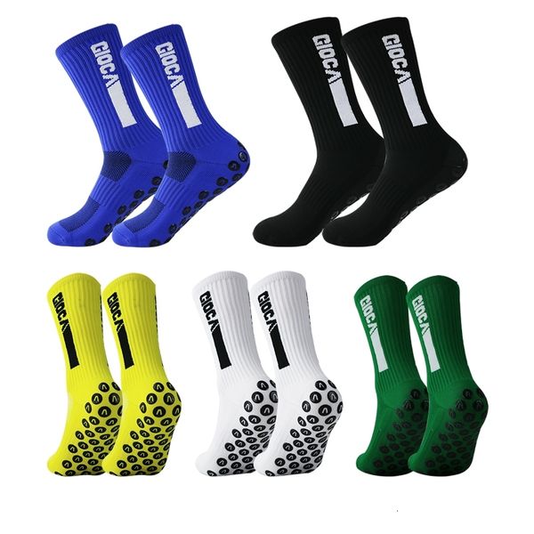 

anti slip football socks soccer non grip pads sports cycling size 8-12, Black