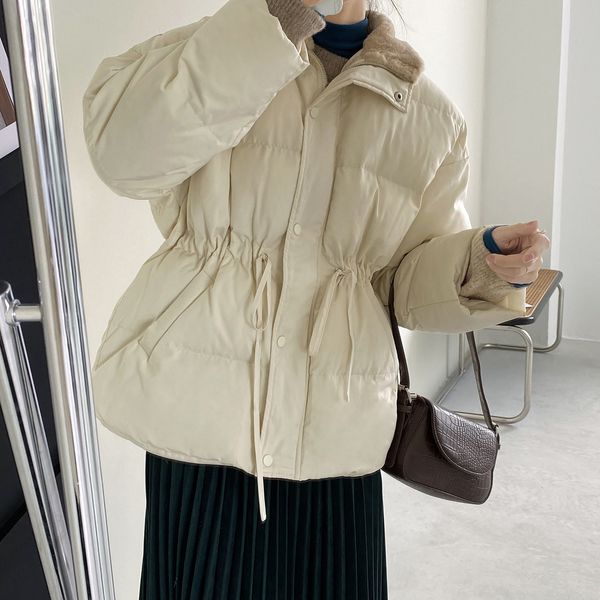 

2021 New Winter High Quality Furry Turn Down Collar Jacket Tops for Women Coat Outerwear Casaco Feminino 08is, Black