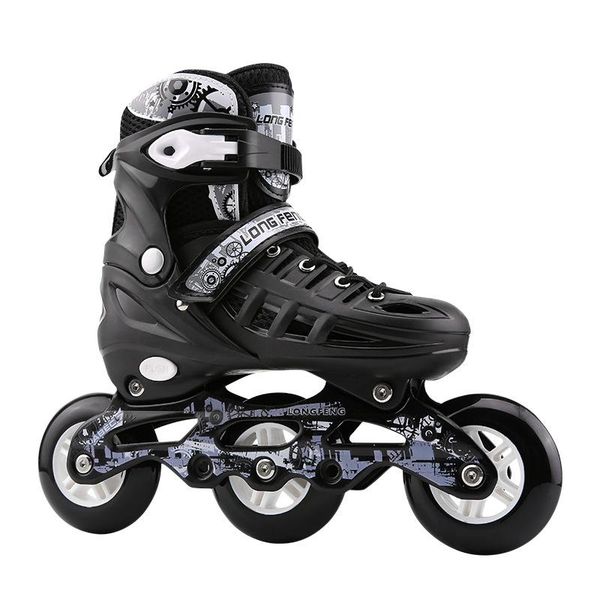 

professional 3 wheel inline skates roller skates 3*76mm slalom speed inline adjustable skating shoes sliding patines