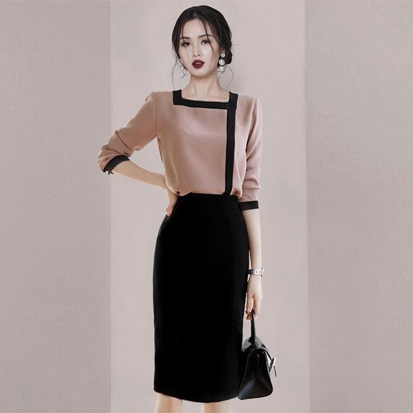 

women's blouses & shirts female spring autumn 2021 office lady style for women elegant simple woman ropa mujer zjt1808, White