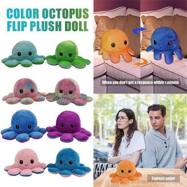 

reversible plush toys soft flip two-sided oc plush toy stuffed doll soft simulation ocs cute animal doll gift dhl shipping 2021