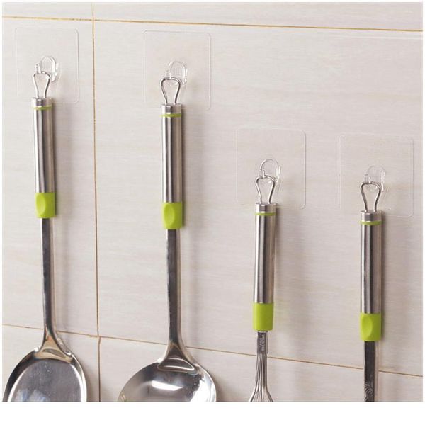 

strong stick no trace hook glue paste ceramic tile wall hanging load bearing super transparent hook no punching househ qyltar