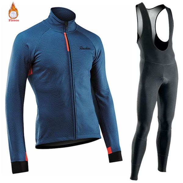 

racing sets 2021 winter long bike set professional team breathable ropa ciclismo sleeve mtb outdoor sportswear, Black;blue