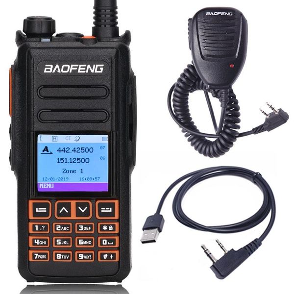 

walkie talkie baofeng dm-x gps dual band digital dmr ham amateur radio station transceiver portable