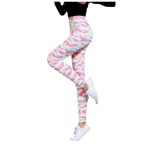 

women's pants & capris fashion high waist printed leggings cropped long sport fitness woman workout leggins pantalones mujer, Black;white