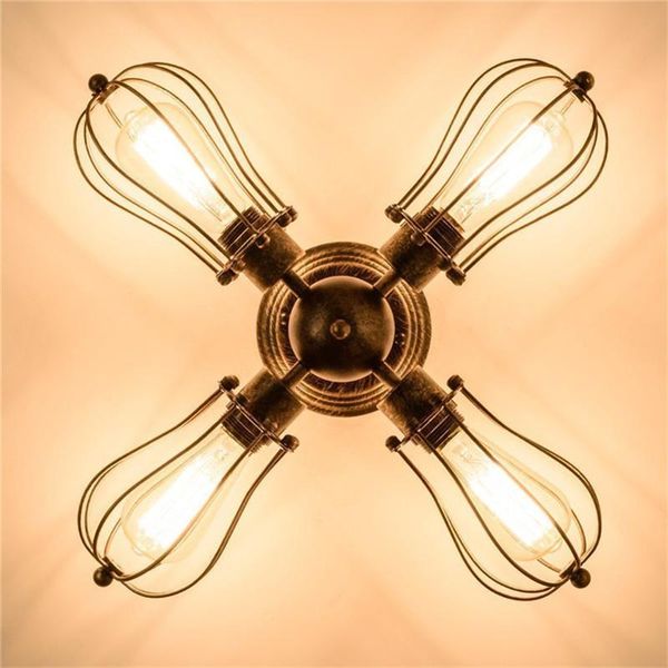 

ceiling lights vintage industrial light retro iron bronze lamp simple fixture for living room luminaire lustre