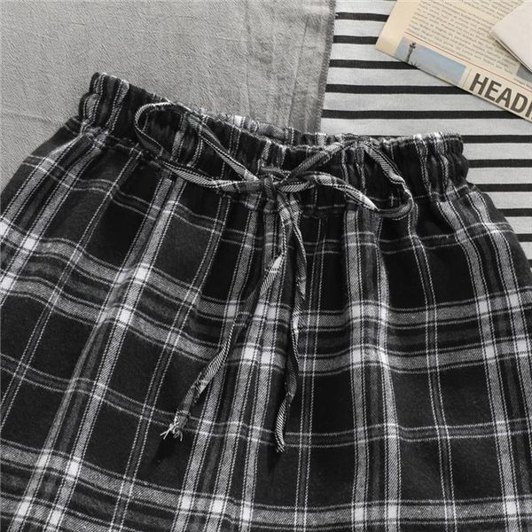 

plaid sweatpants baggy casual women pants all match straight leg summer female korean trousers dropshipping, Black;white