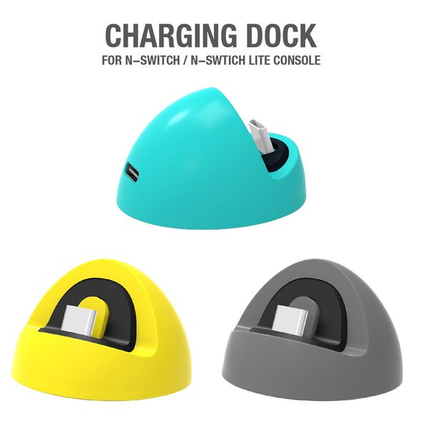 per NS Switch / Switch Lite Accessori per console di gioco Dock per caricabatterie per giochi Mini base per caricabatterie portatile Supporti per docking station di ricarica