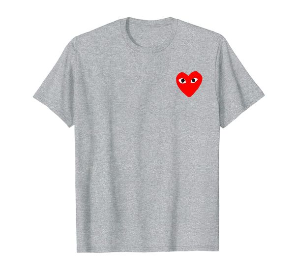 

heart pocket t-shirt men women kids t-shirt, White;black